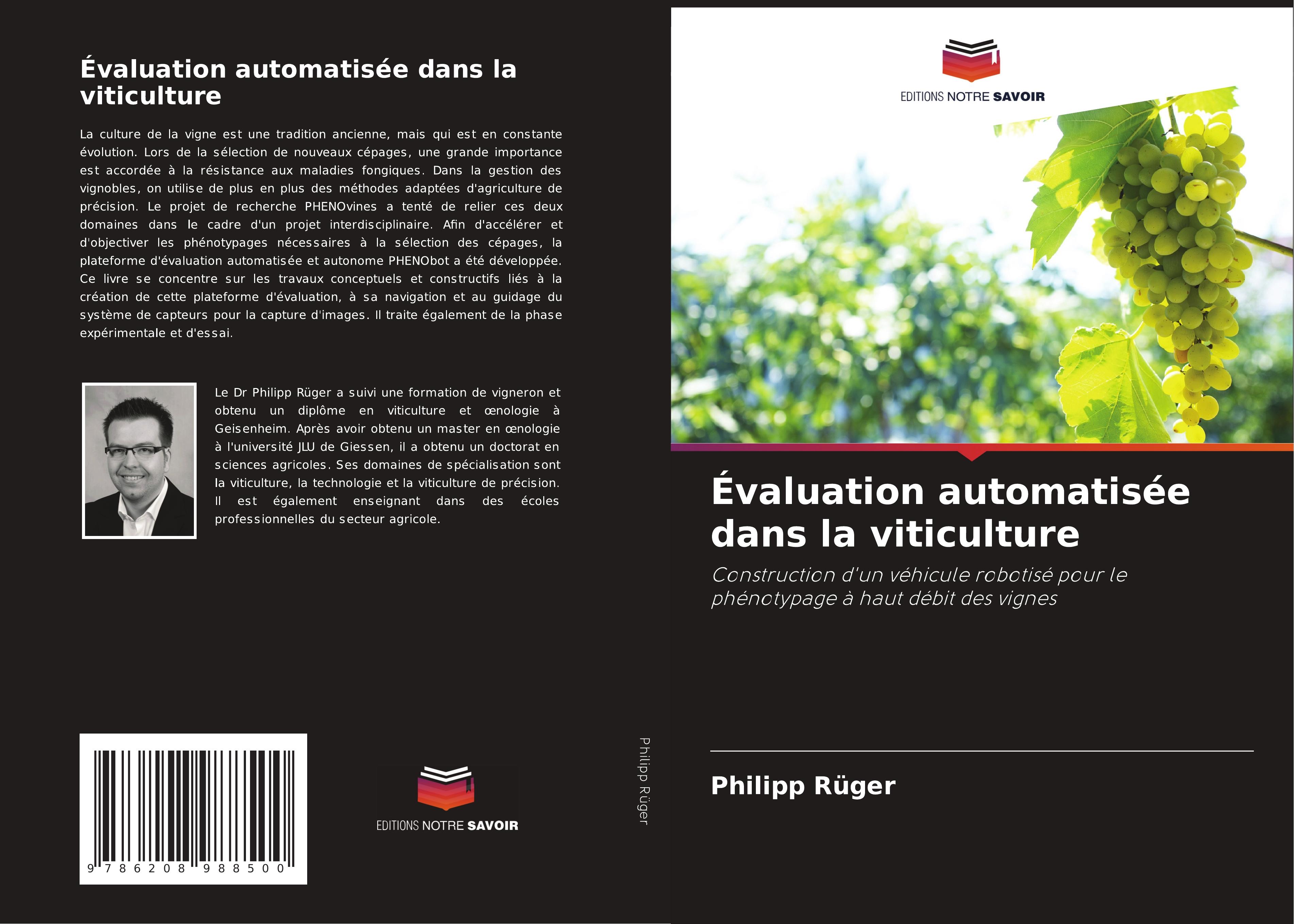 Vorderes Coverbild Évaluation automatisée dans la viticulture