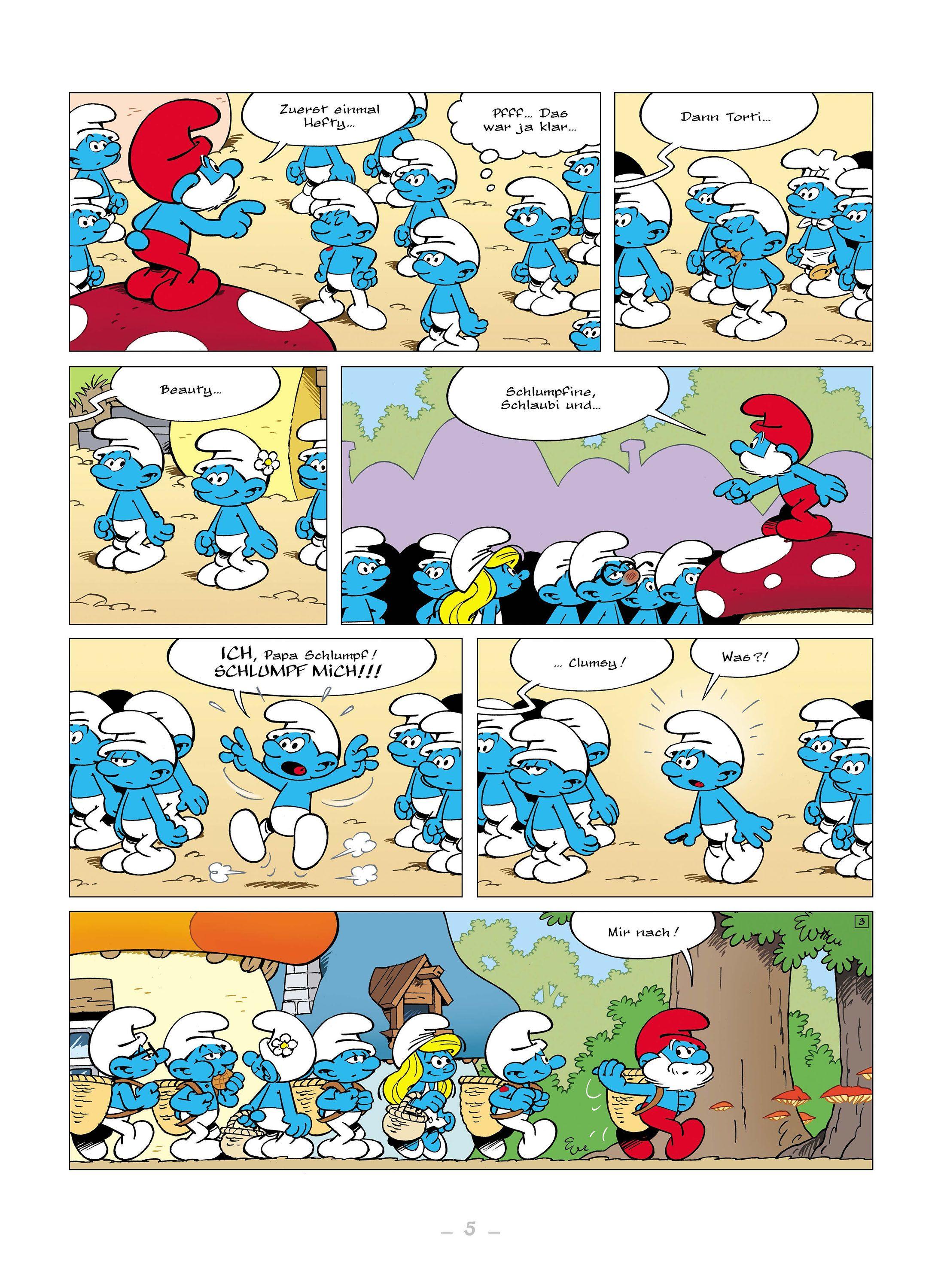 Beispielinhalt (Bild) Die Schlümpfe. Band 43