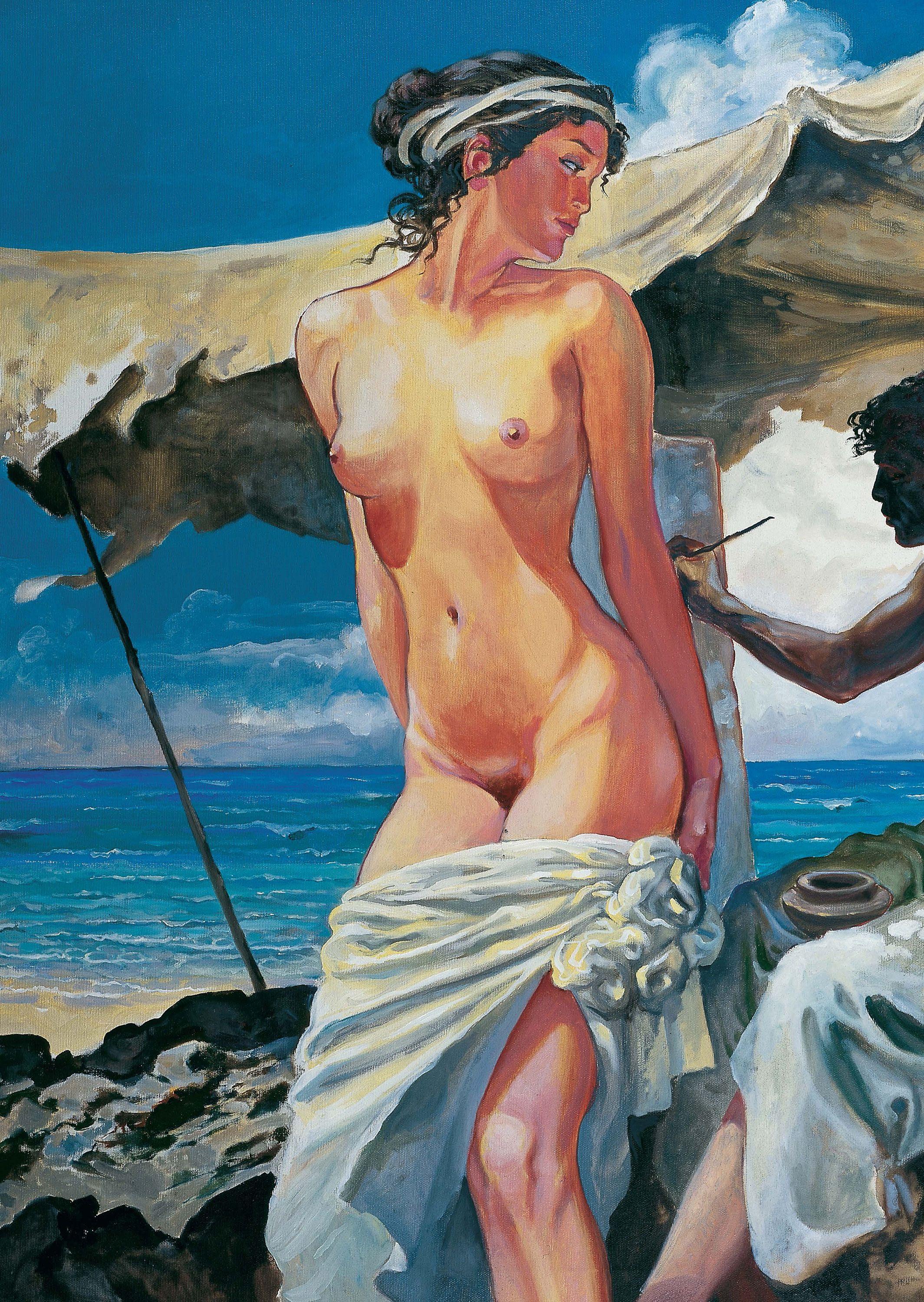 Beispielinhalt (Bild) Maler und Modell