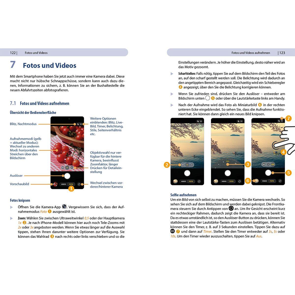 Beispielinhalt (Bild) Apple iPhone mit iOS 26 - Das Buch für Einsteiger ohne Vorkenntnisse