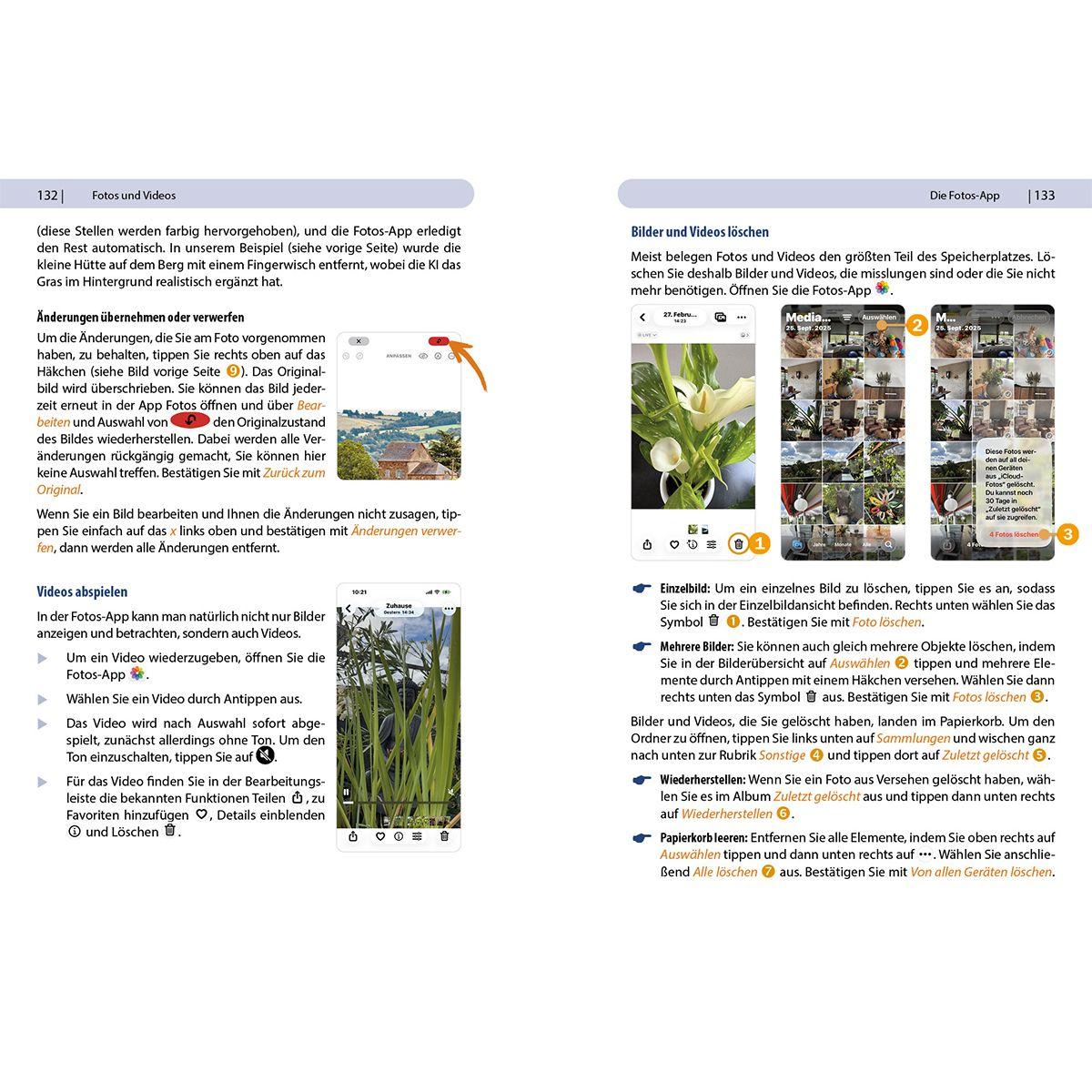 Beispielinhalt (Bild) Apple iPhone mit iOS 26 - Das Buch für Einsteiger ohne Vorkenntnisse