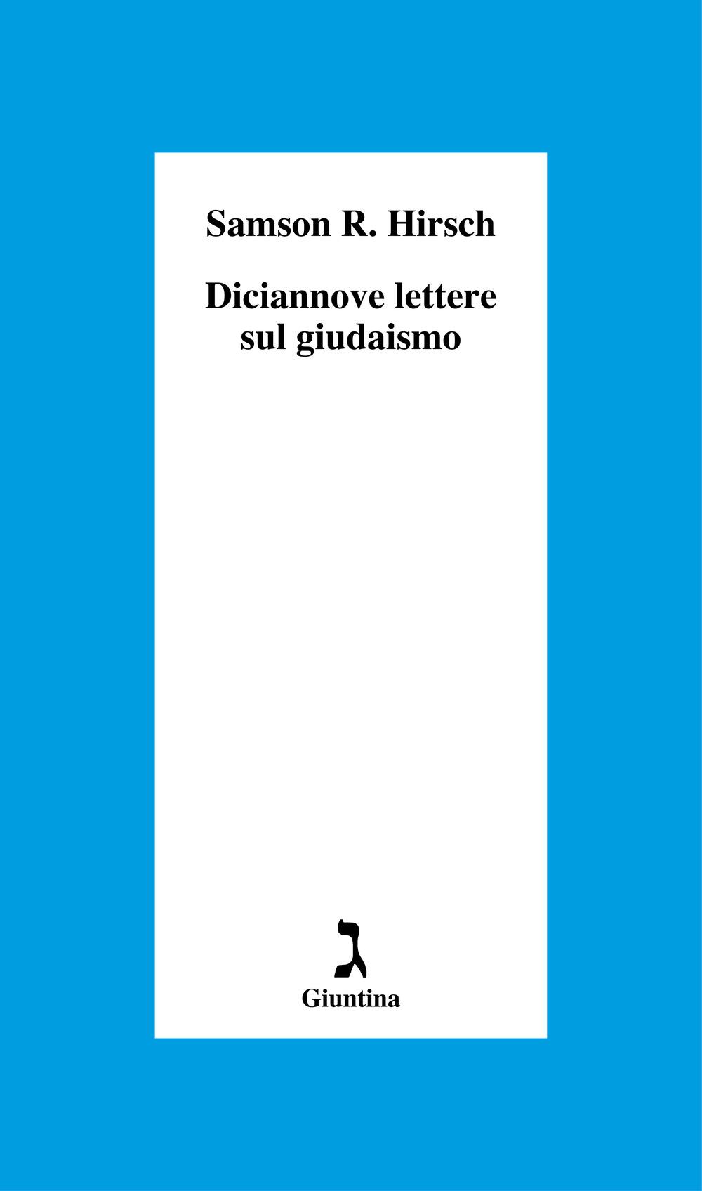 Vorderes Coverbild Diciannove lettere sul giudaismo
