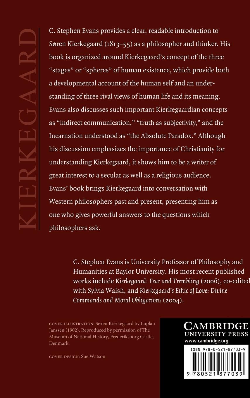 Rückseitencover Kierkegaard