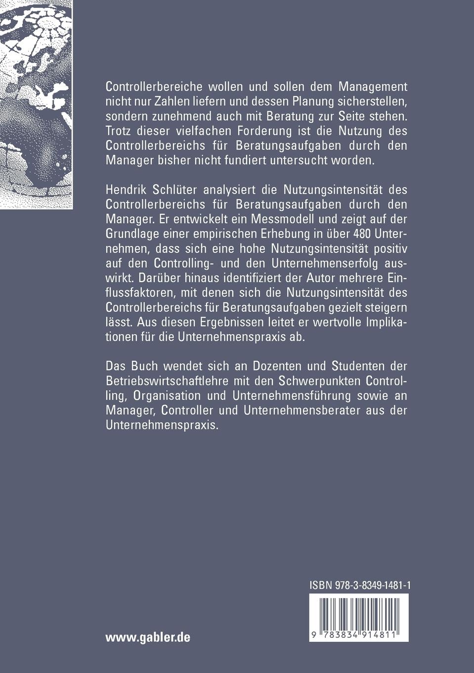 Rückseitencover Interne Beratung durch den Controllerbereich