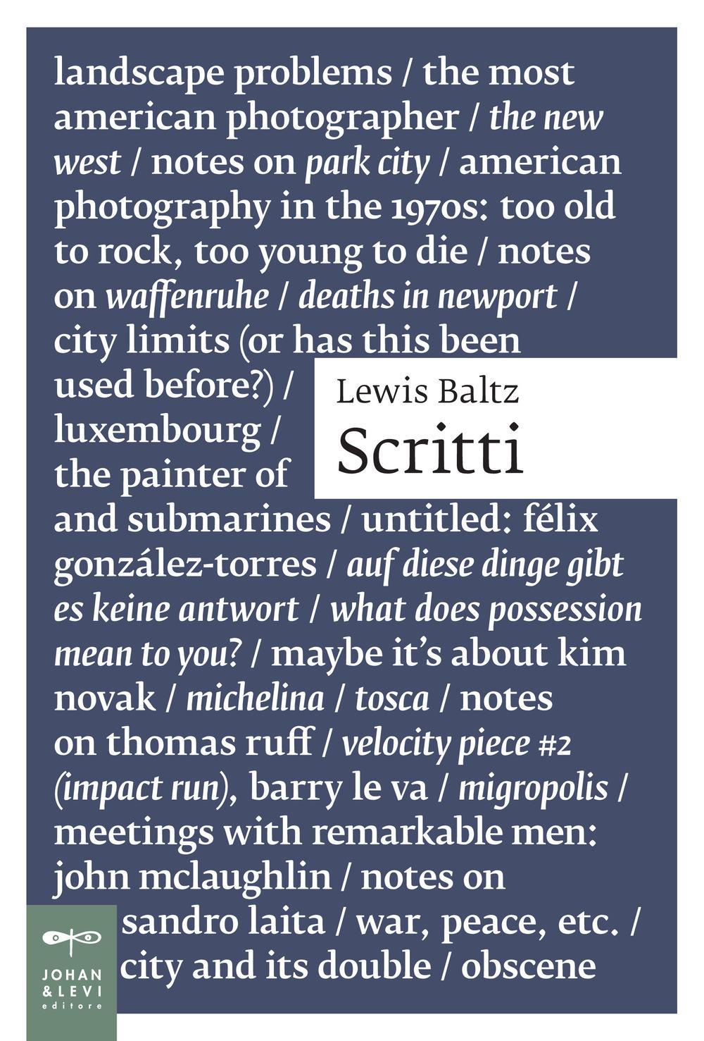 Vorderes Coverbild Scritti