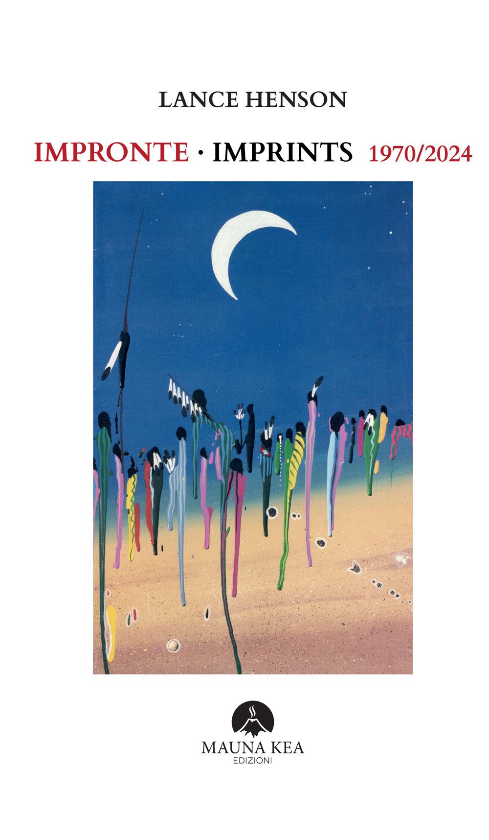 Vorderes Coverbild Impronte-Imprints 1970-2024. Testo inglese a fronte