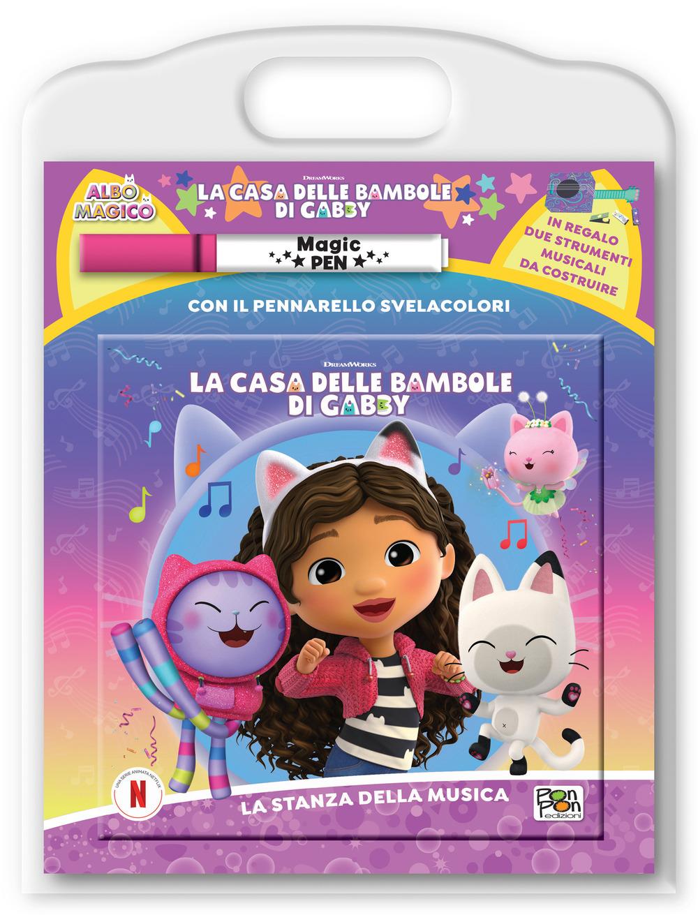 Vorderes Coverbild La stanza della musica. La casa delle bambole di Gabby. Albo magico