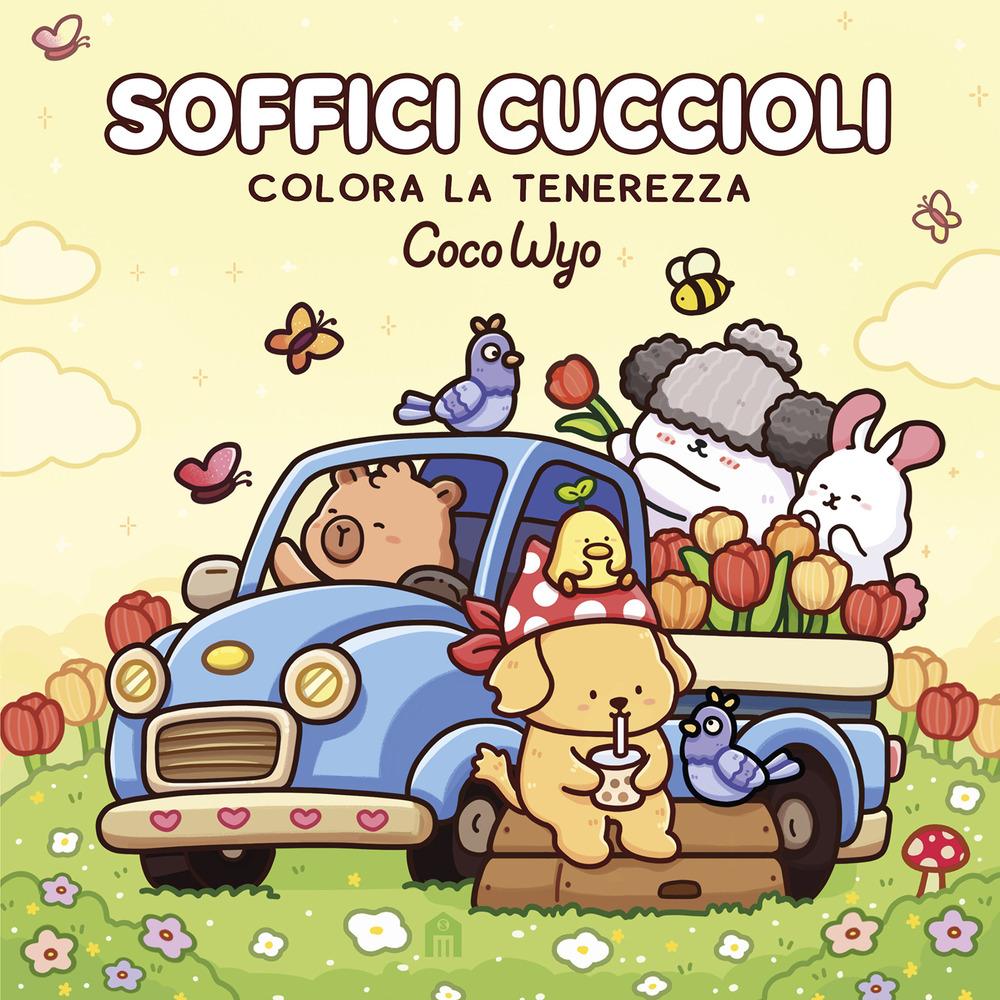 Vorderes Coverbild Soffici cuccioli. Libro da colorare per tutte le età (Gli originali Coco Wyo)