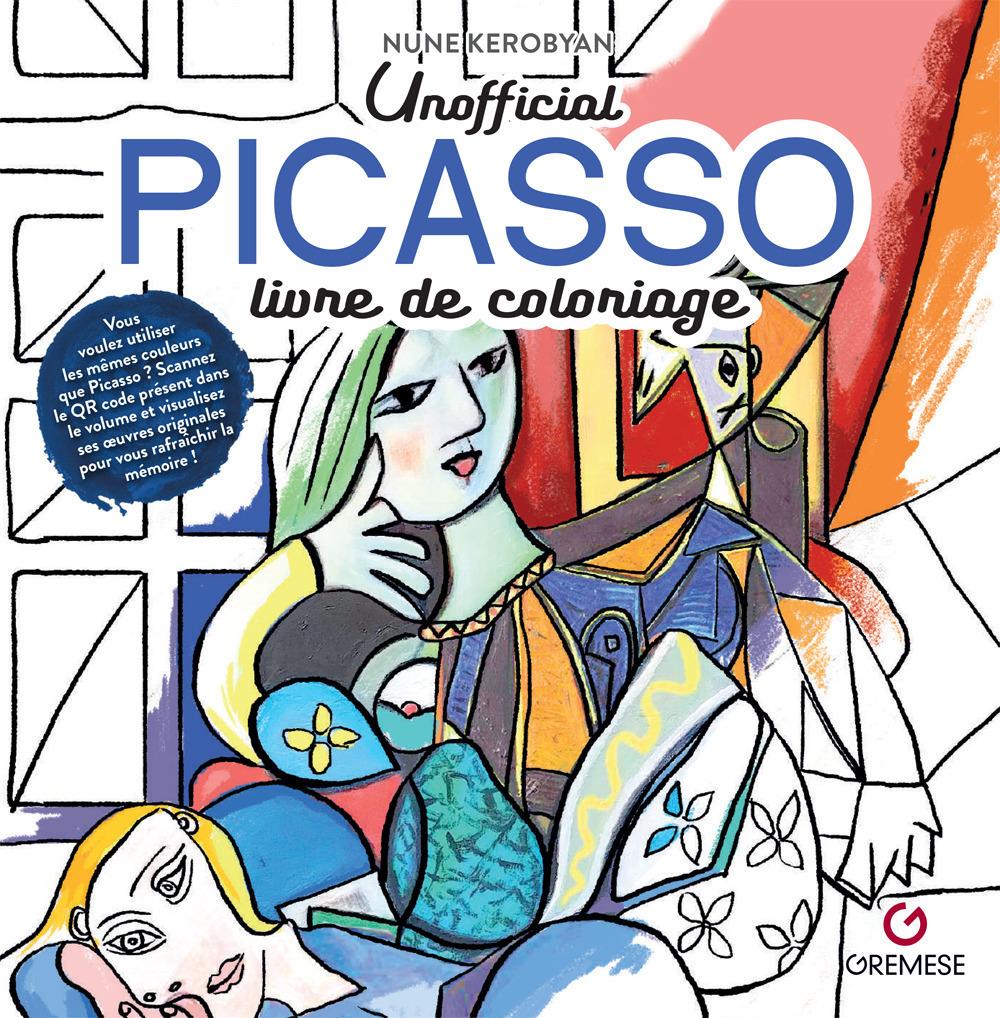 Vorderes Coverbild Pablo Picasso. Livre de coloriage. Non officiel