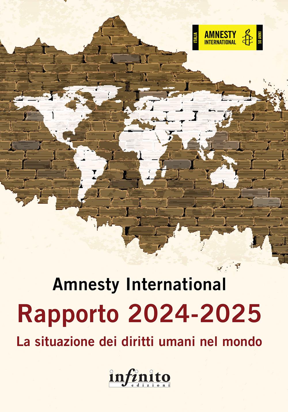 Vorderes Coverbild Amnesty International. Rapporto 2024-2025. La situazione dei diritti umani nel mondo