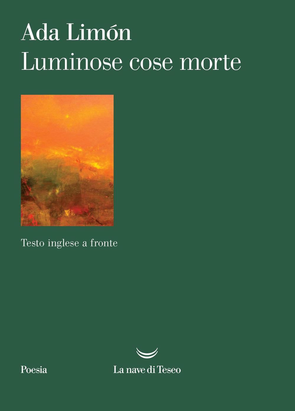 Vorderes Coverbild Luminose cose morte. Testo inglese a fronte