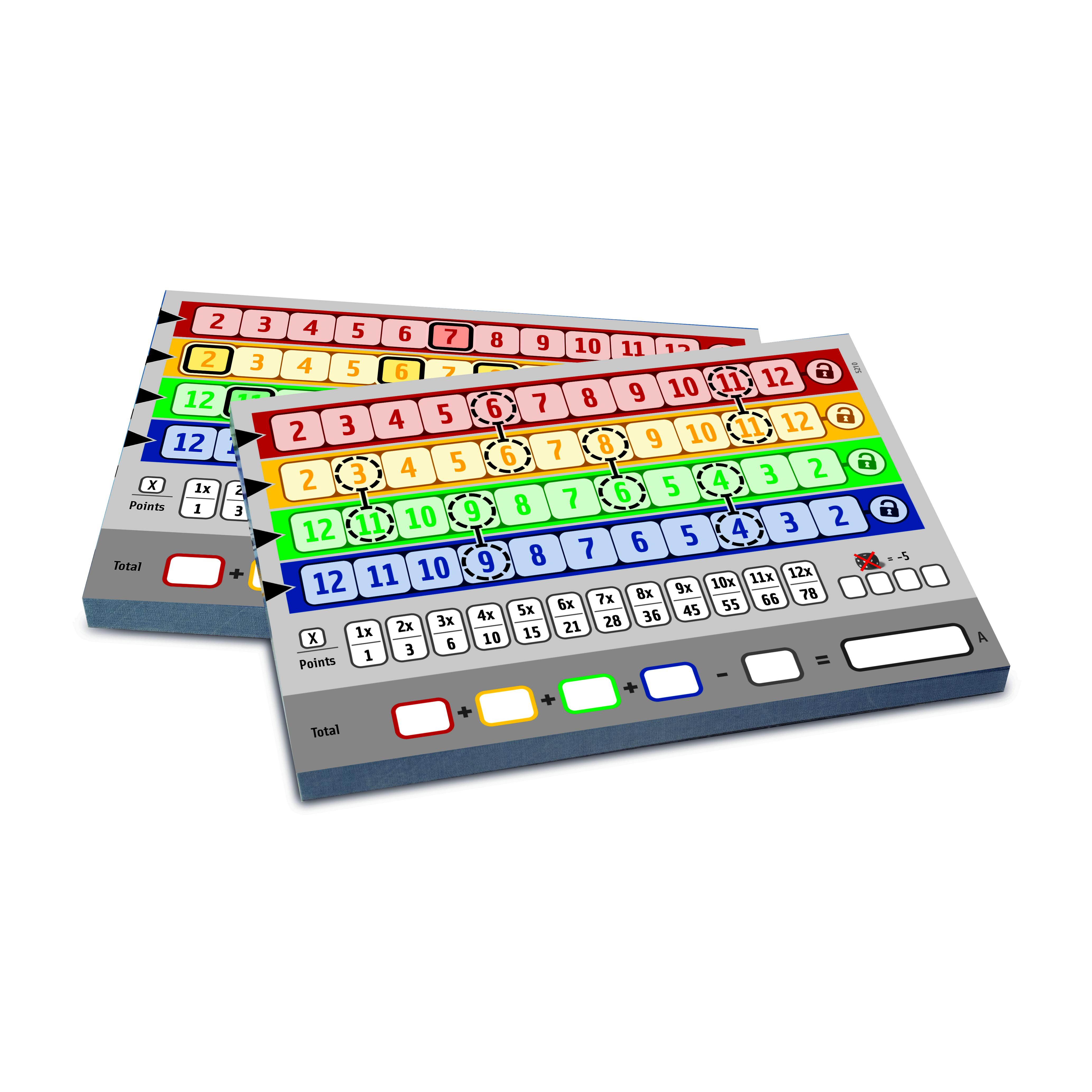 Beispielinhalt (Bild) QWIXX Connected - Zusatzblöcke (XL)