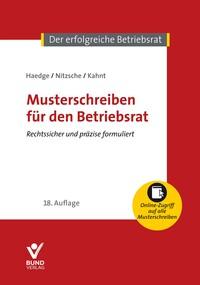 Vorderes Coverbild Musterschreiben für den Betriebsrat