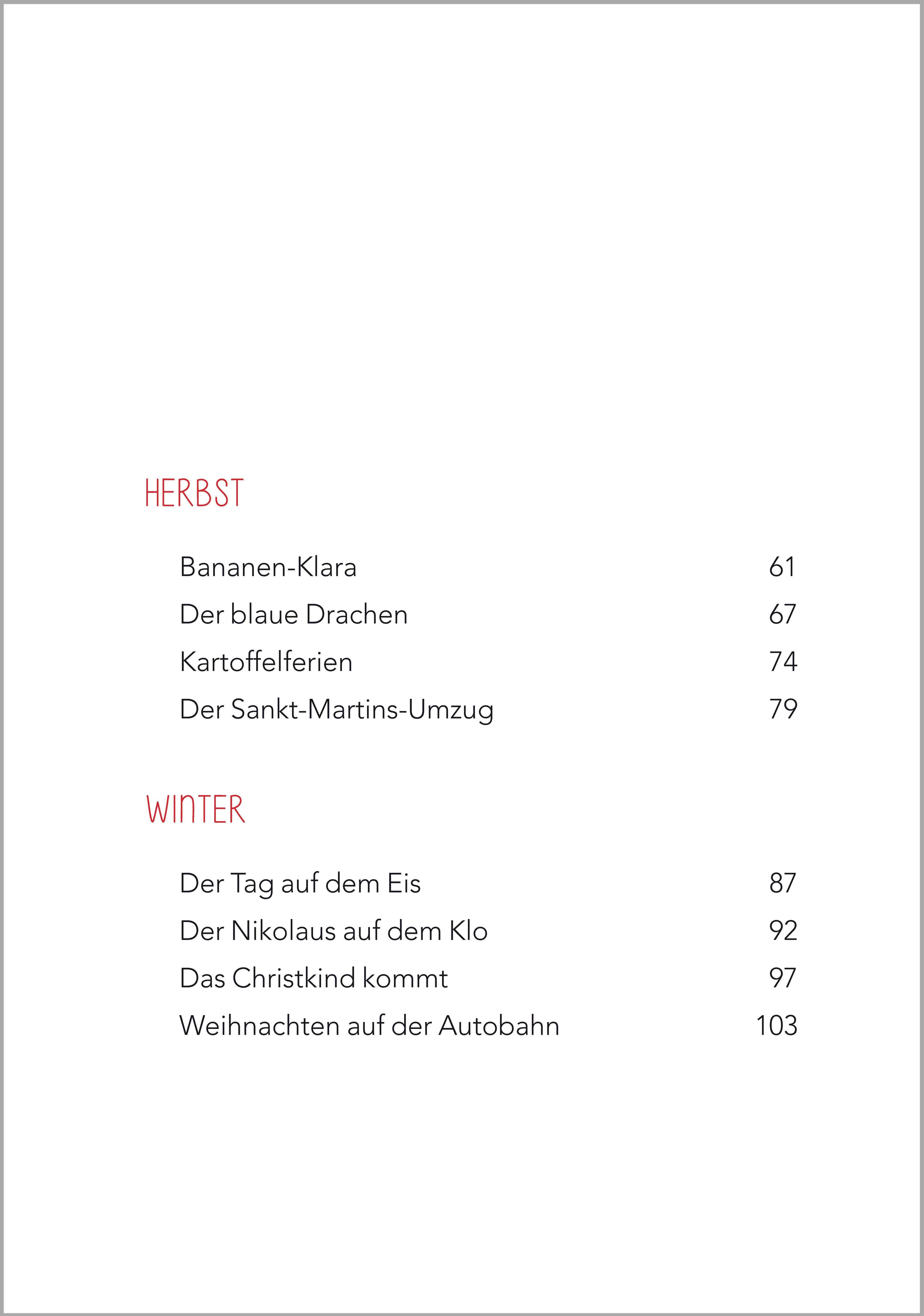 Beispielinhalt (Bild) Jahreszeiten-Geschichten