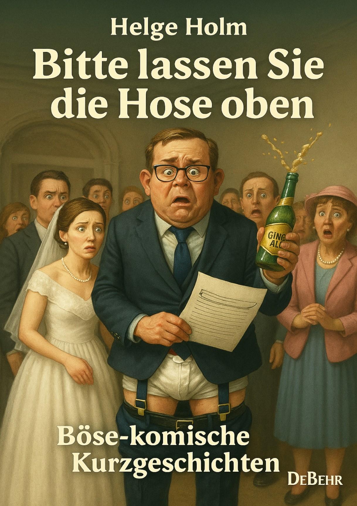 Vorderes Coverbild Bitte lassen Sie die Hose oben - Böse-komische Kurzgeschichten
