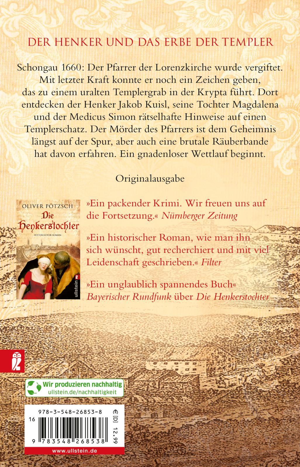 Rückseitencover Die Henkerstochter und der schwarze Mönch