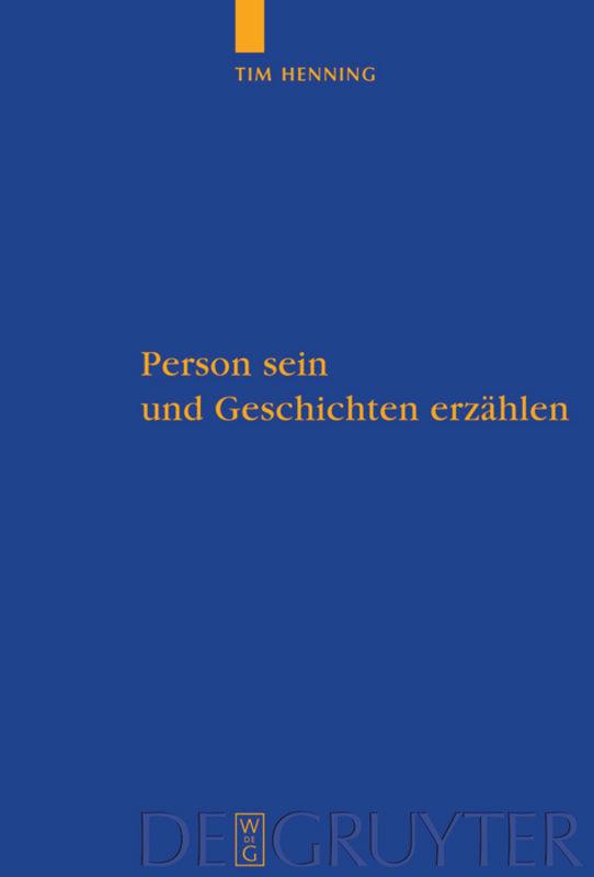 Vorderes Coverbild Person sein und Geschichten erzählen