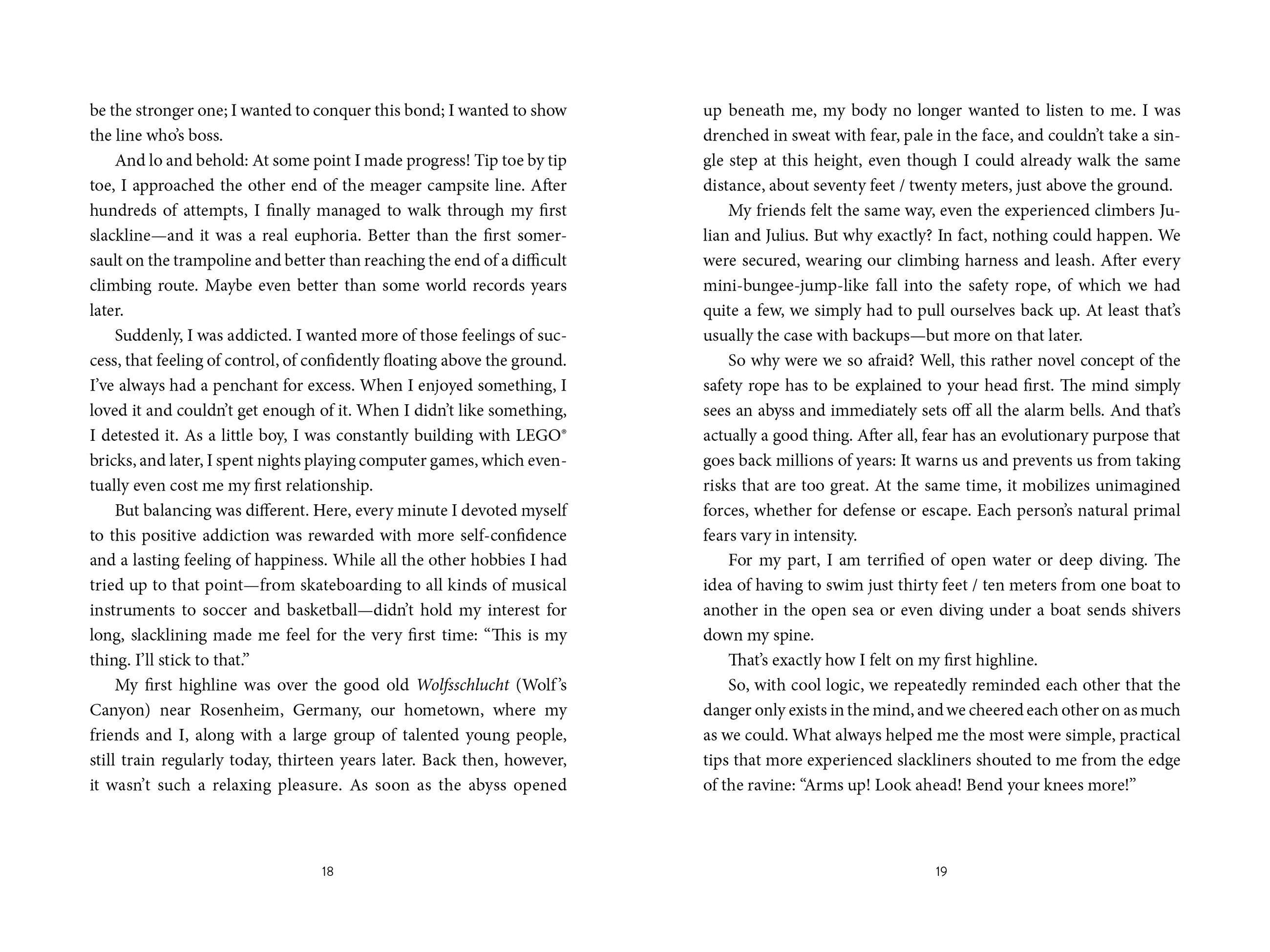 Beispielinhalt (Bild) Above the Abyss