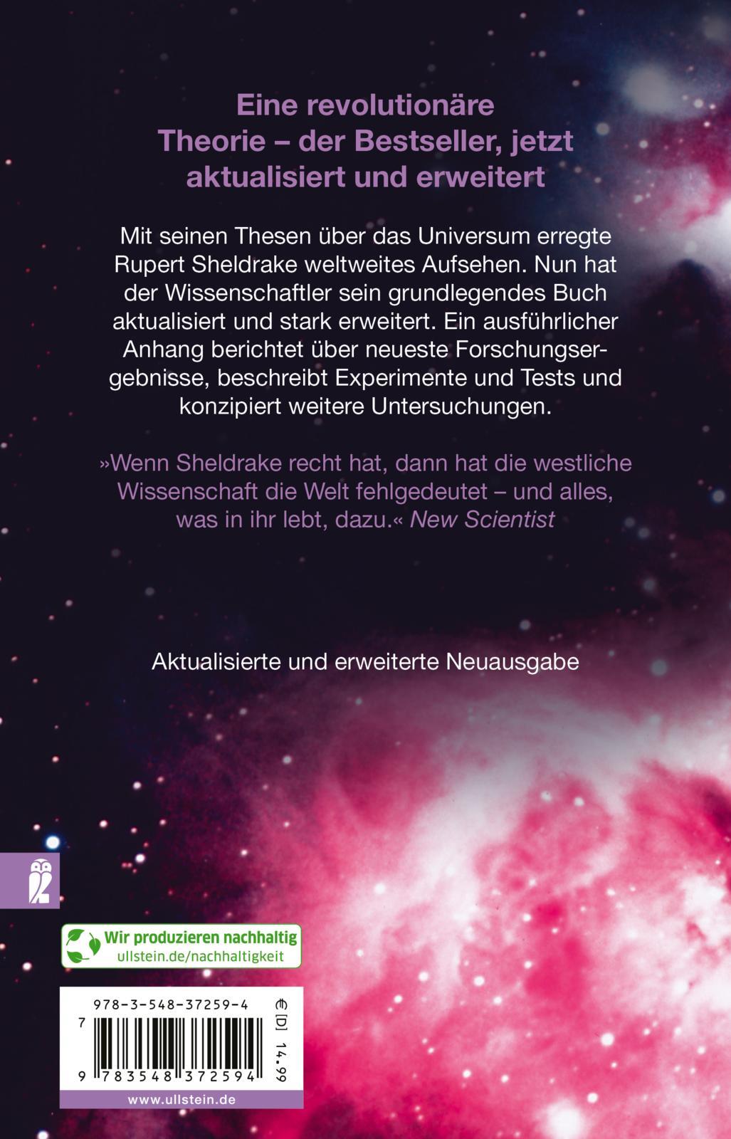 Rückseitencover Das schöpferische Universum