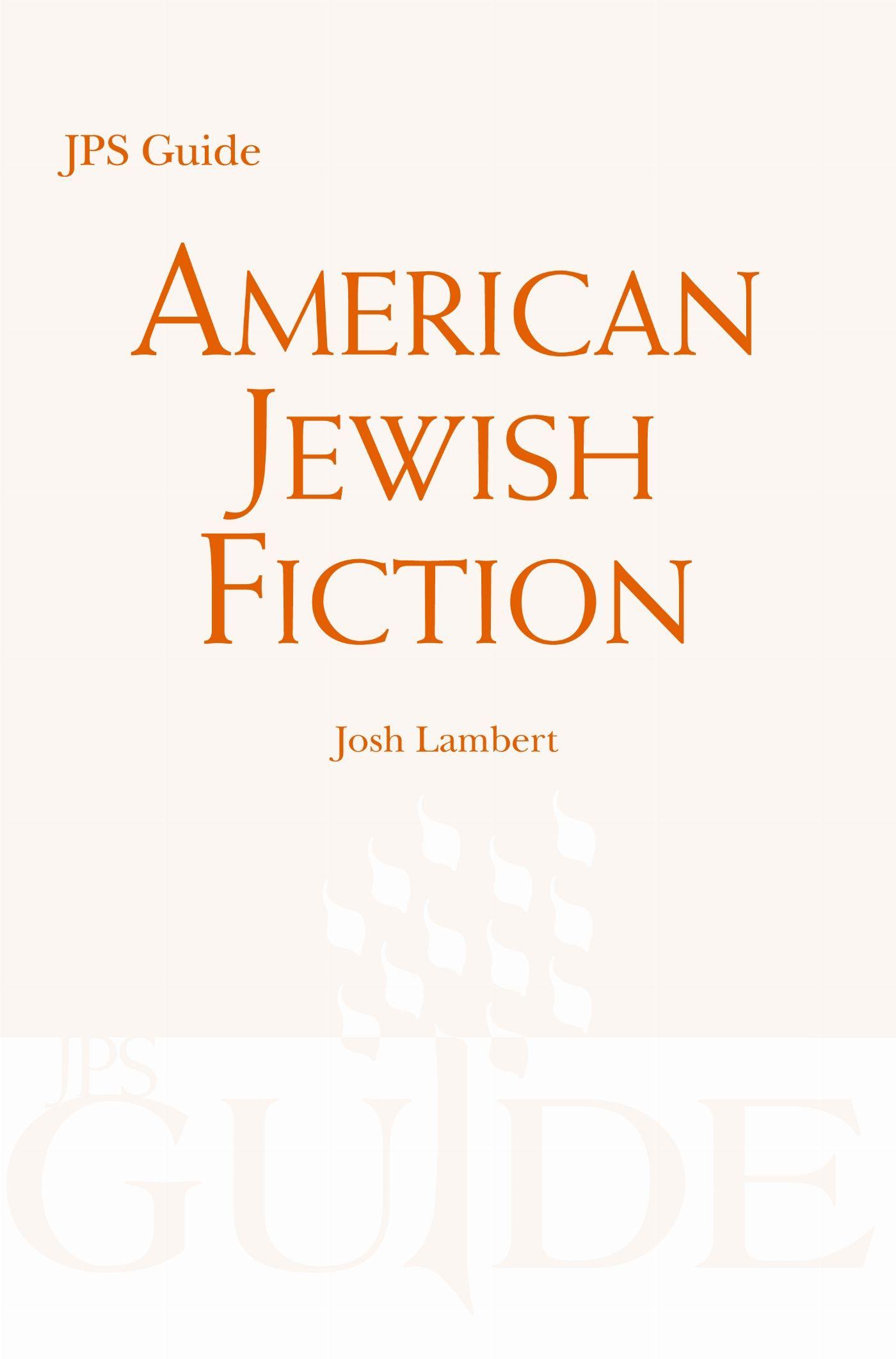 Vorderes Coverbild American Jewish Fiction