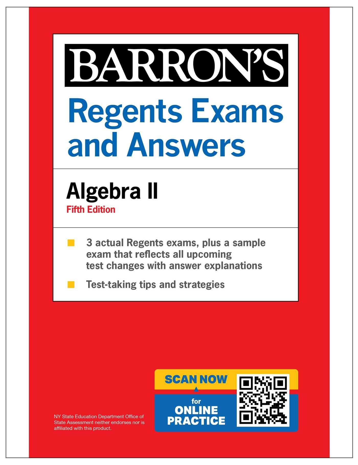 Vorderes Coverbild Regents Exams and Answers: Algebra II, Fifth Edition (Barron's New York Regents)