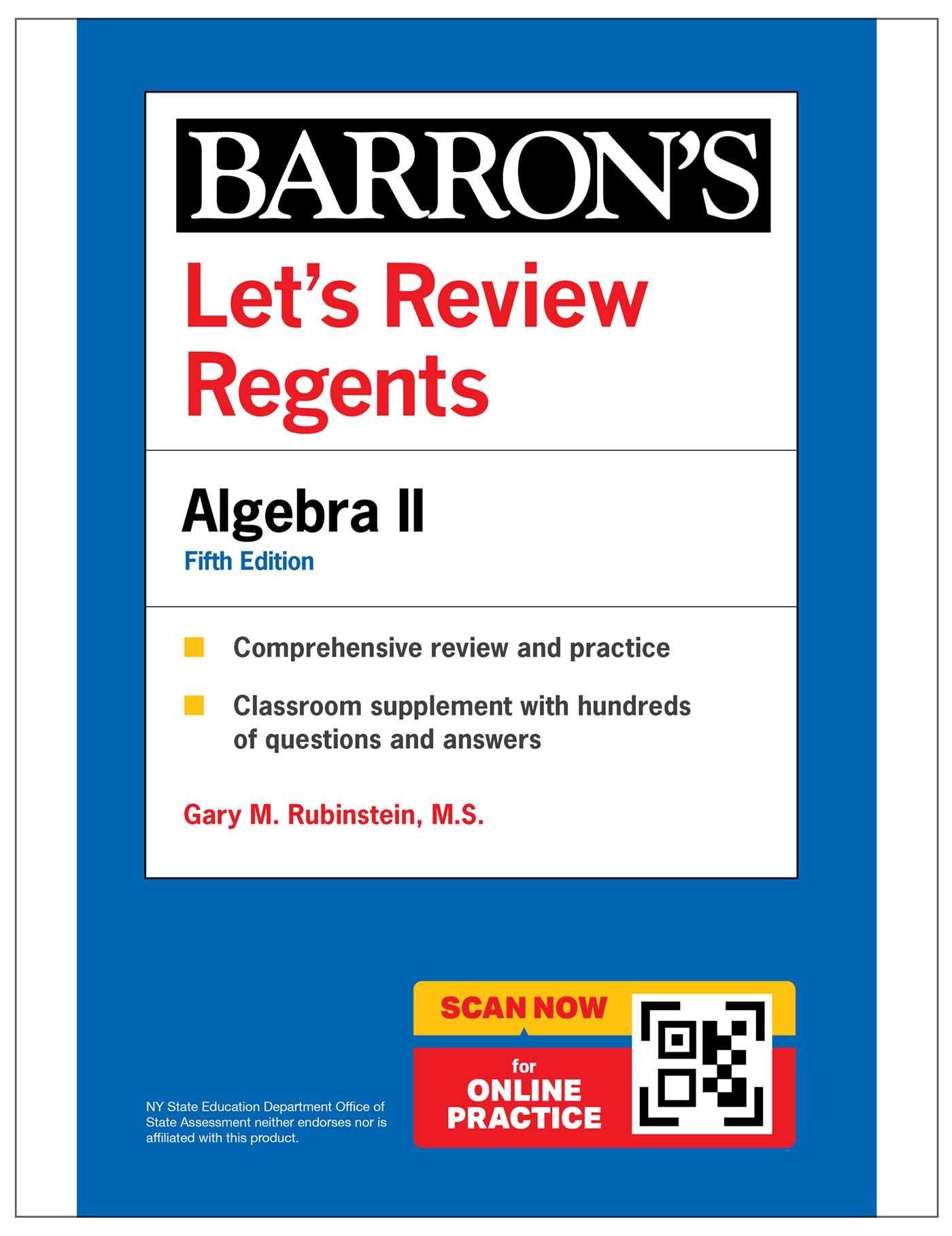 Vorderes Coverbild Let's Review Regents: Algebra II, Fifth Edition (Barron's New York Regents)