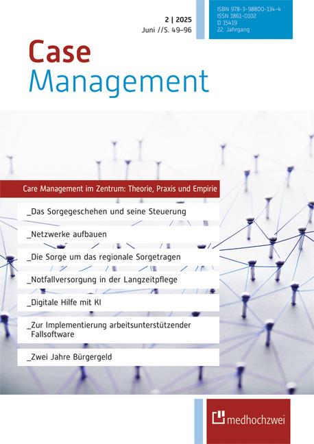 Vorderes Coverbild Case Management Ausgabe 2/2025