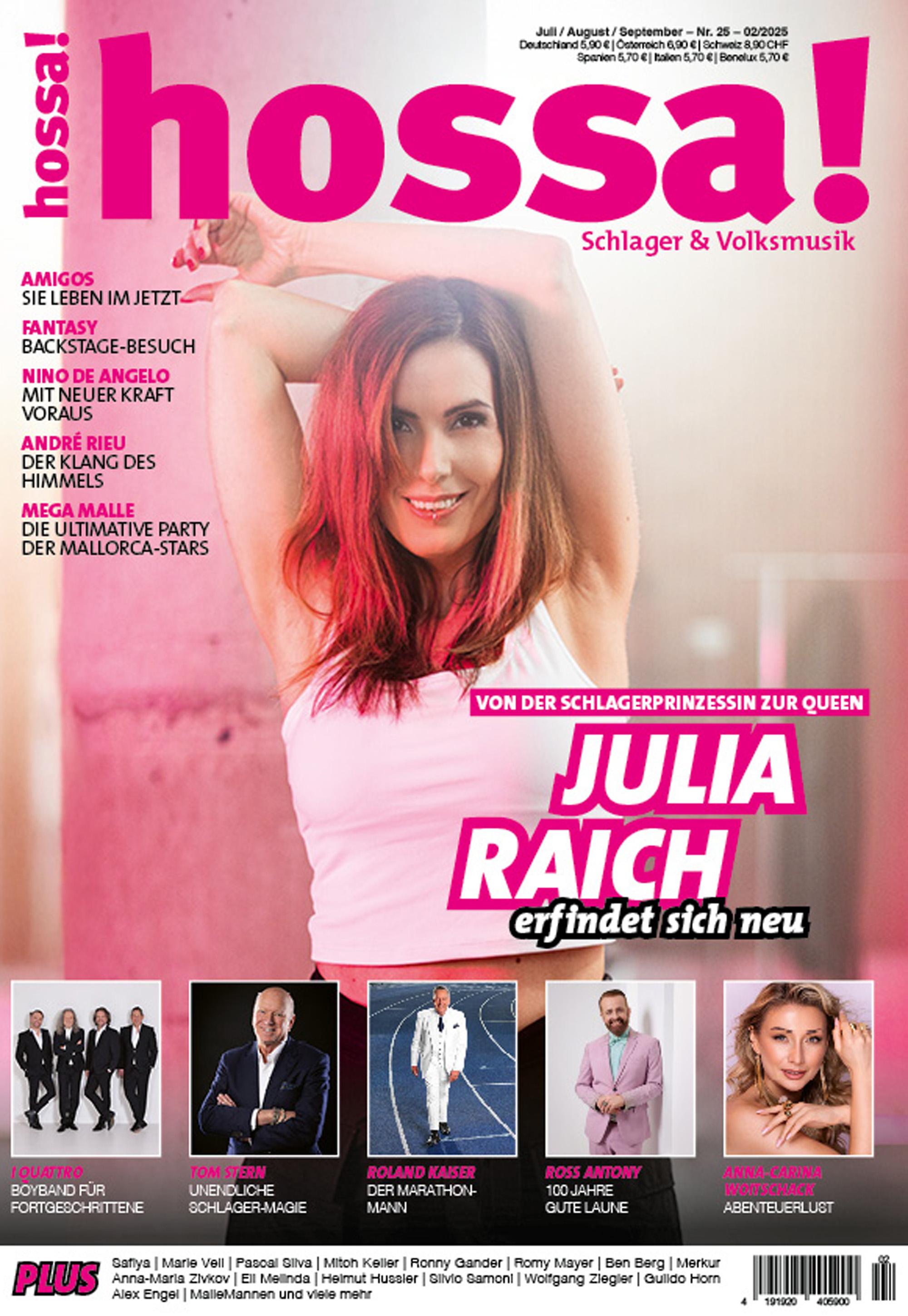 Vorderes Coverbild hossa! - Das Magazin für Volksmusik und Schlager! Ausgabe #25