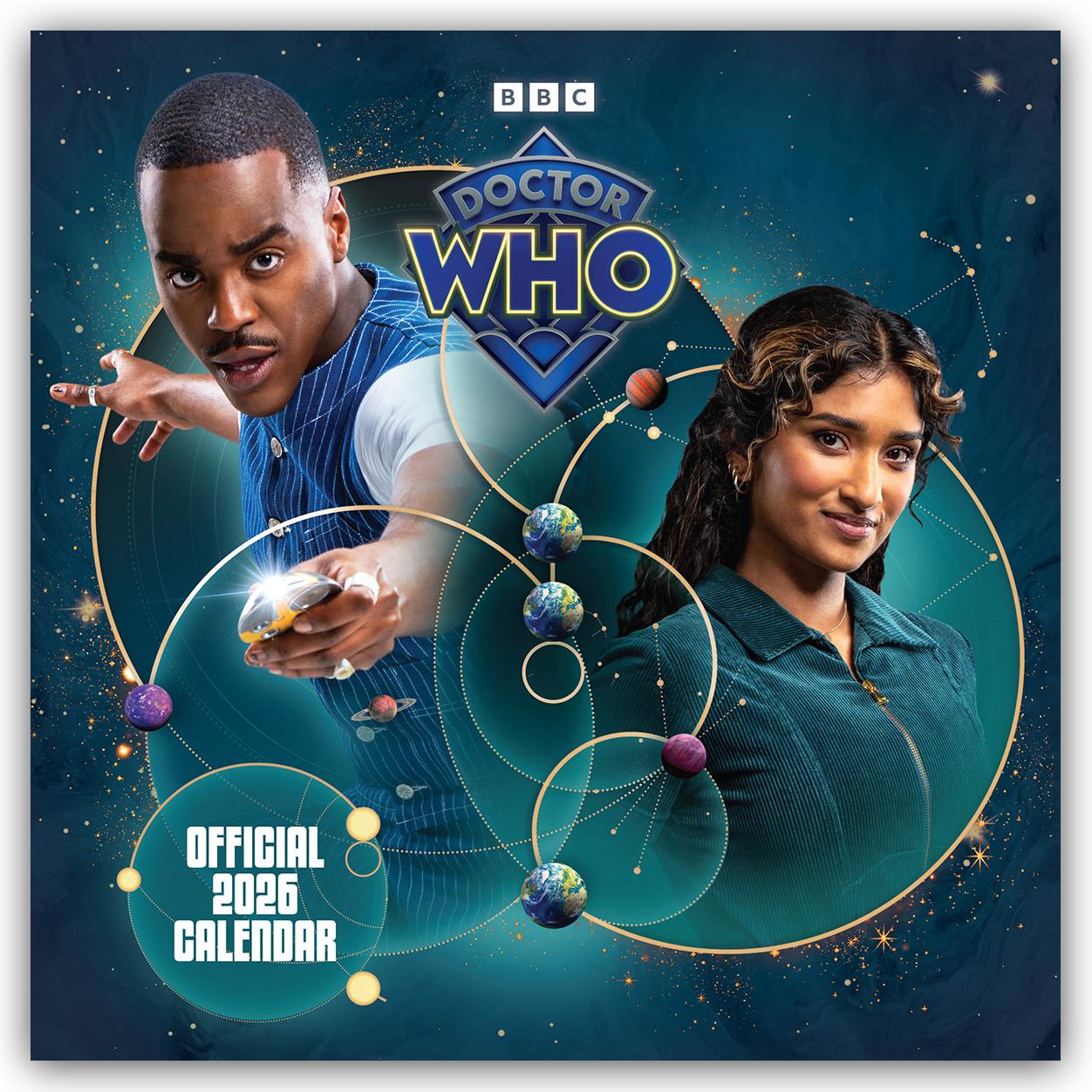 Vorderes Coverbild Doctor Who - 15. Doktor 2026 - Wandkalender