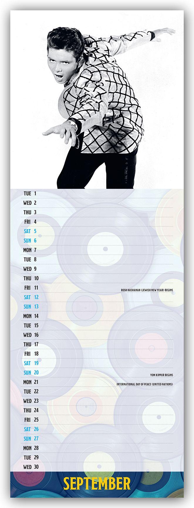 Beispielinhalt (Bild) Cliff Richard 2026 - Slimline-Kalender