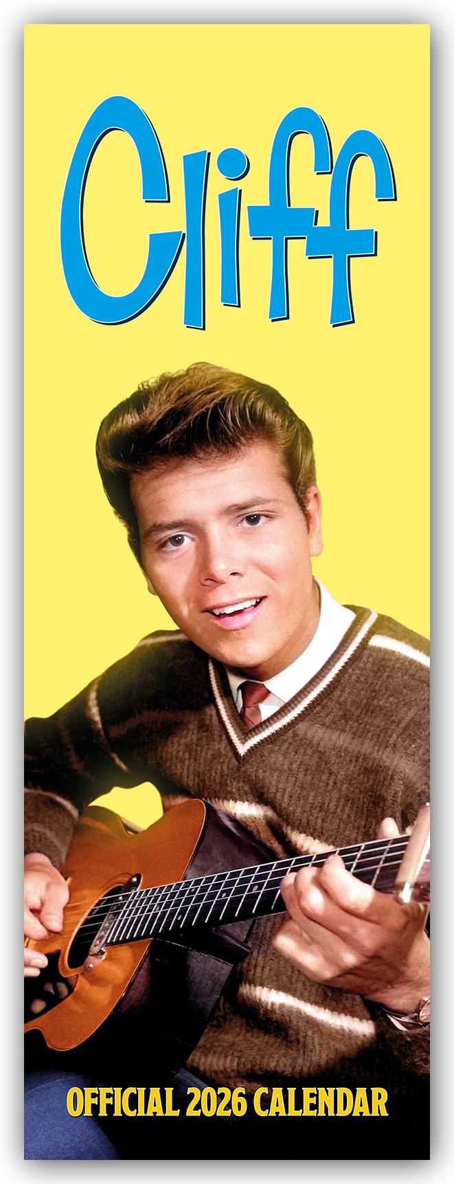 Vorderes Coverbild Cliff Richard 2026 - Slimline-Kalender