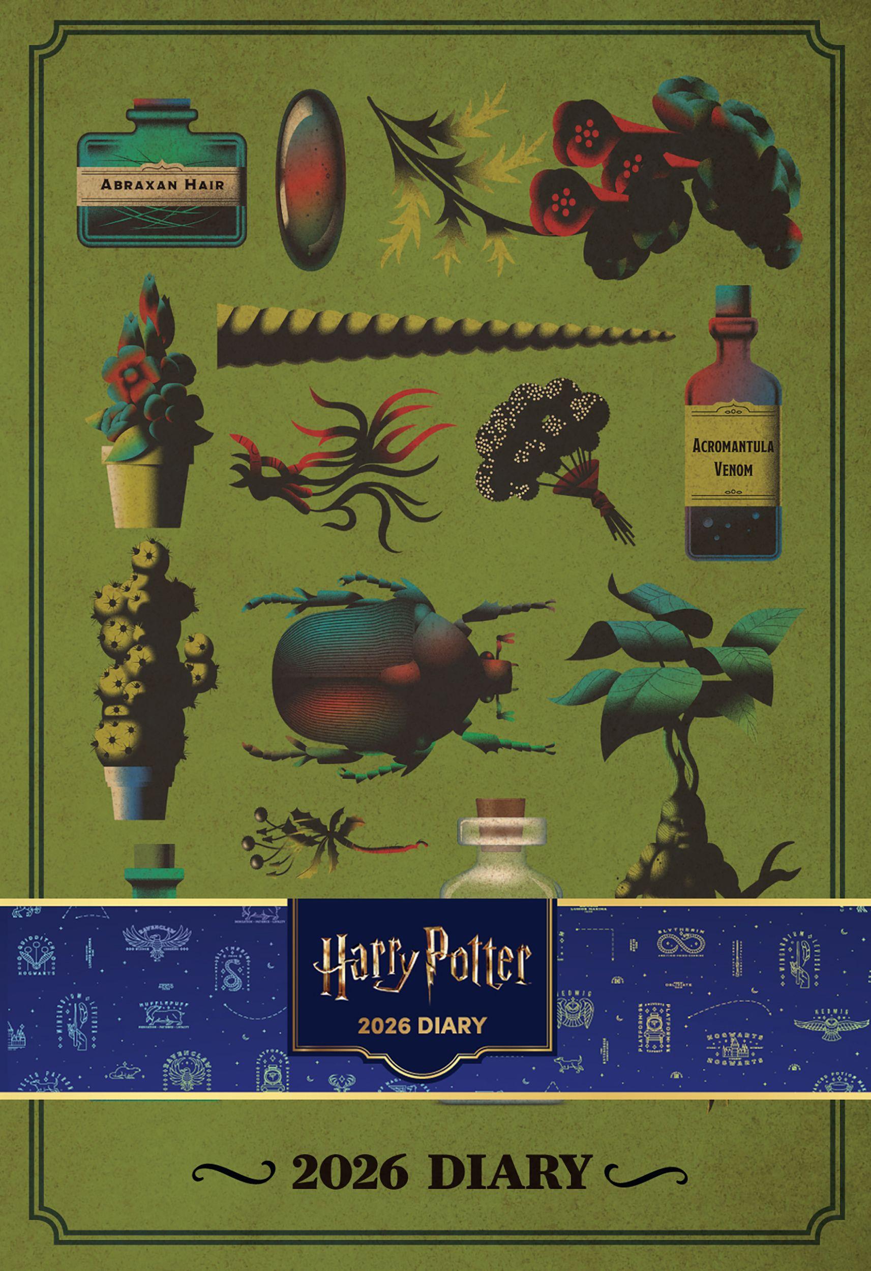 Beispielinhalt (Bild) Harry Potter - A5-Tischkalender 2026