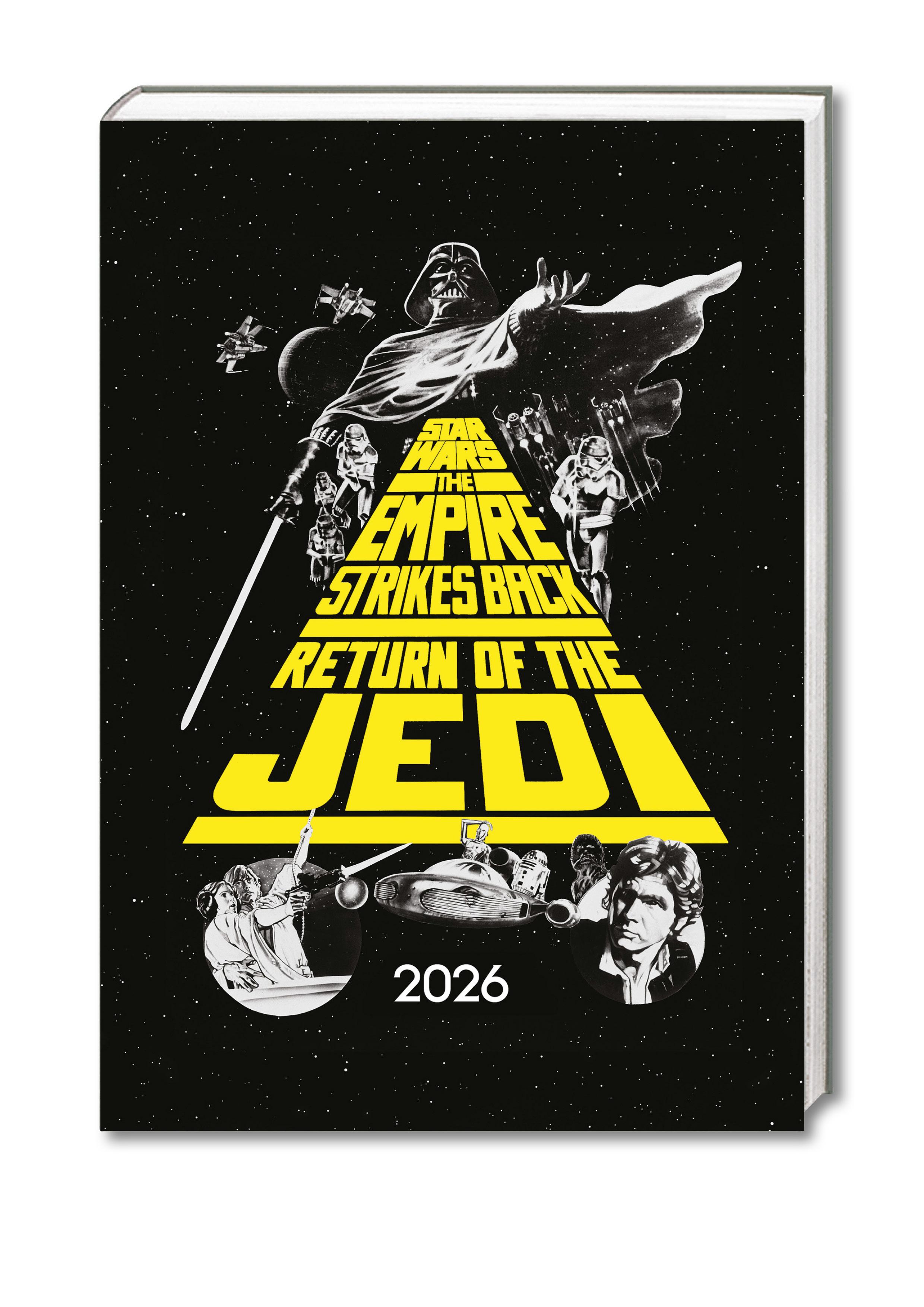 Vorderes Coverbild Star Wars - A5-Tischkalender 2026