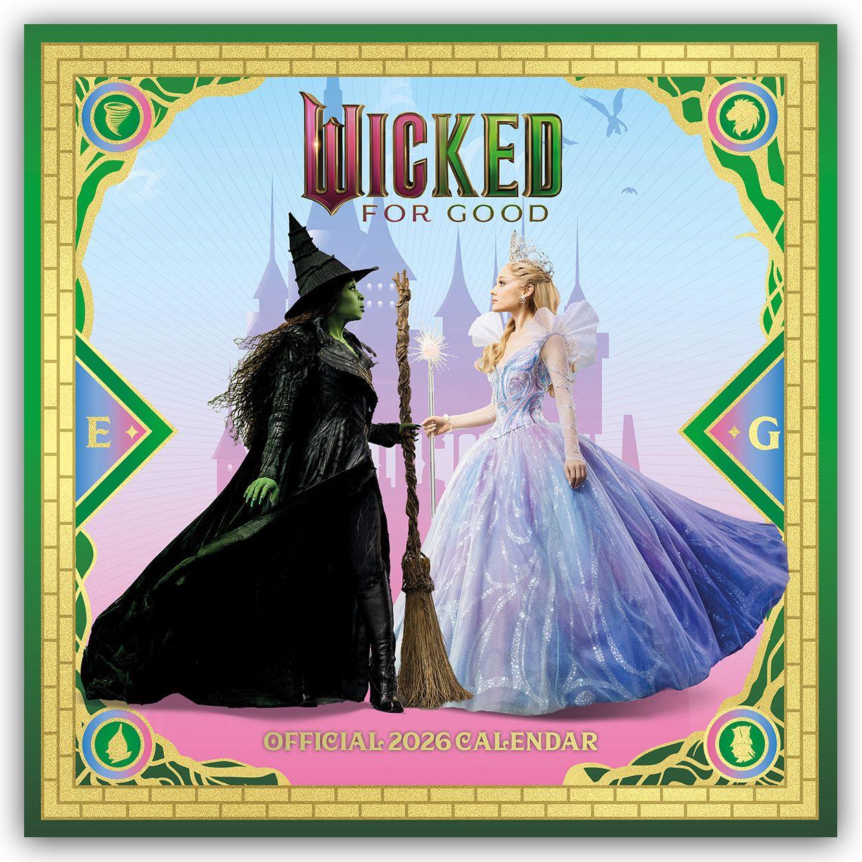 Vorderes Coverbild Wicked - Die Hexen von Oz - Offizieller Kalender 2026