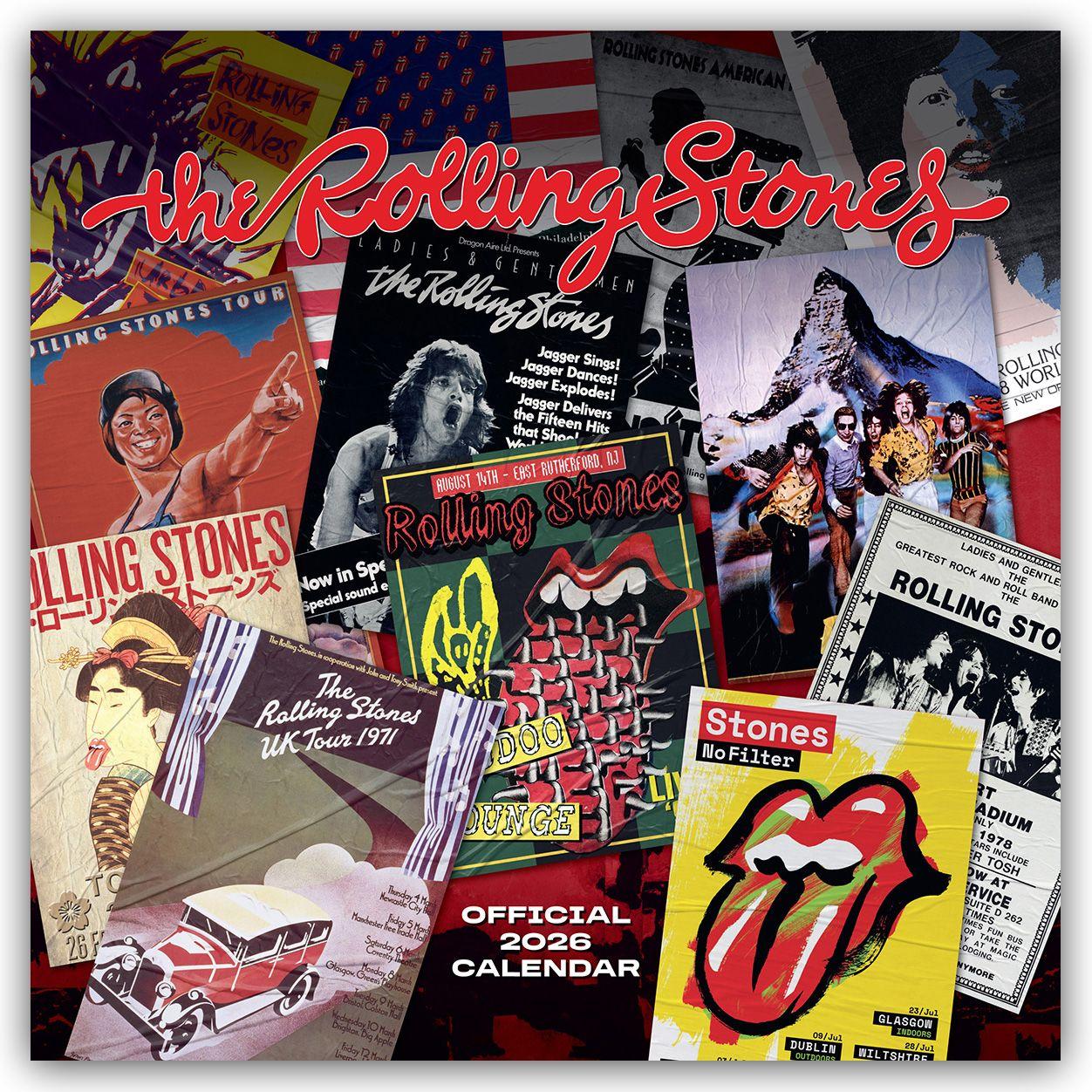 Vorderes Coverbild The Rolling Stones - Die Rolling Stones 2026 - Wandkalender