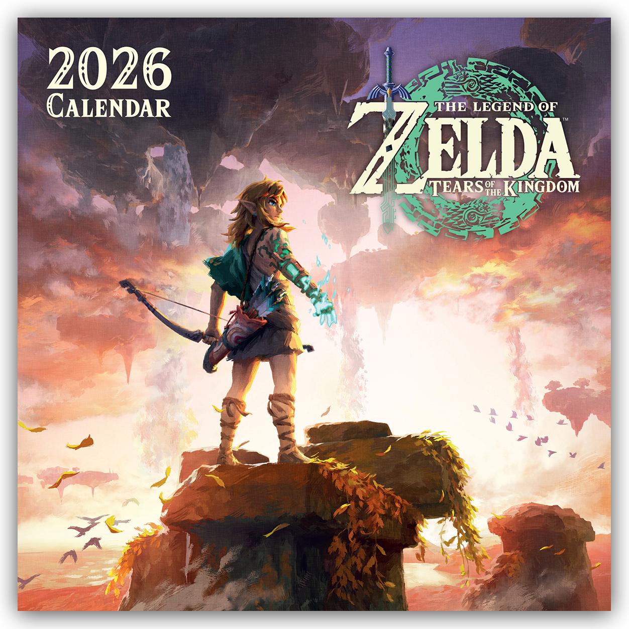 Vorderes Coverbild Nintendo - The Legend of Zelda - Die Legende von Zelda 2026 - Wandkalender