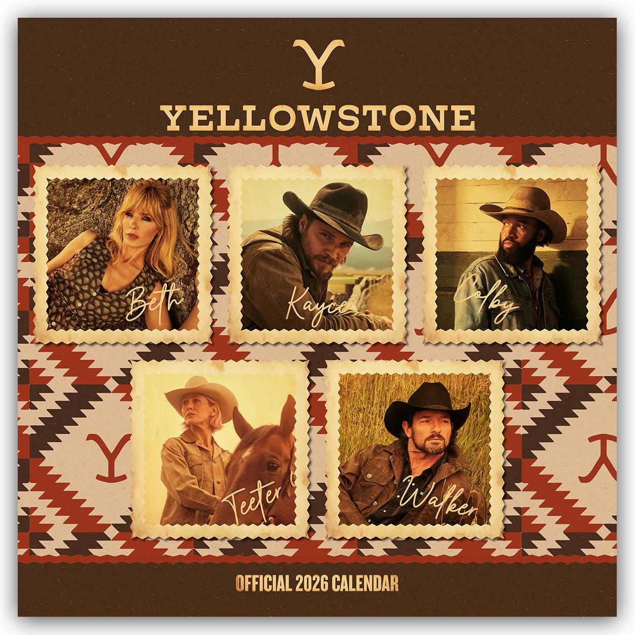 Vorderes Coverbild Yellowstone - Kalender 2026