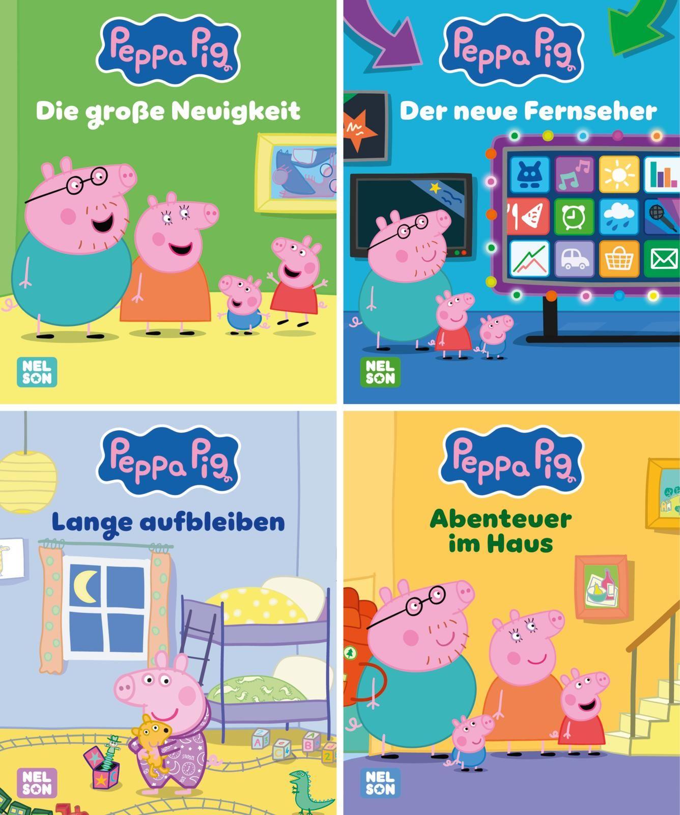 Vorderes Coverbild Nelson Mini-Bücher: Peppa Pig 33-36