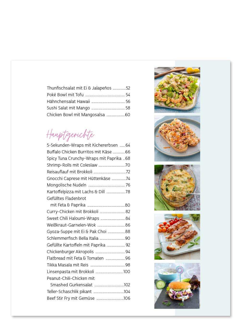 Beispielinhalt (Bild) Feel Good Rezepte - Band 2