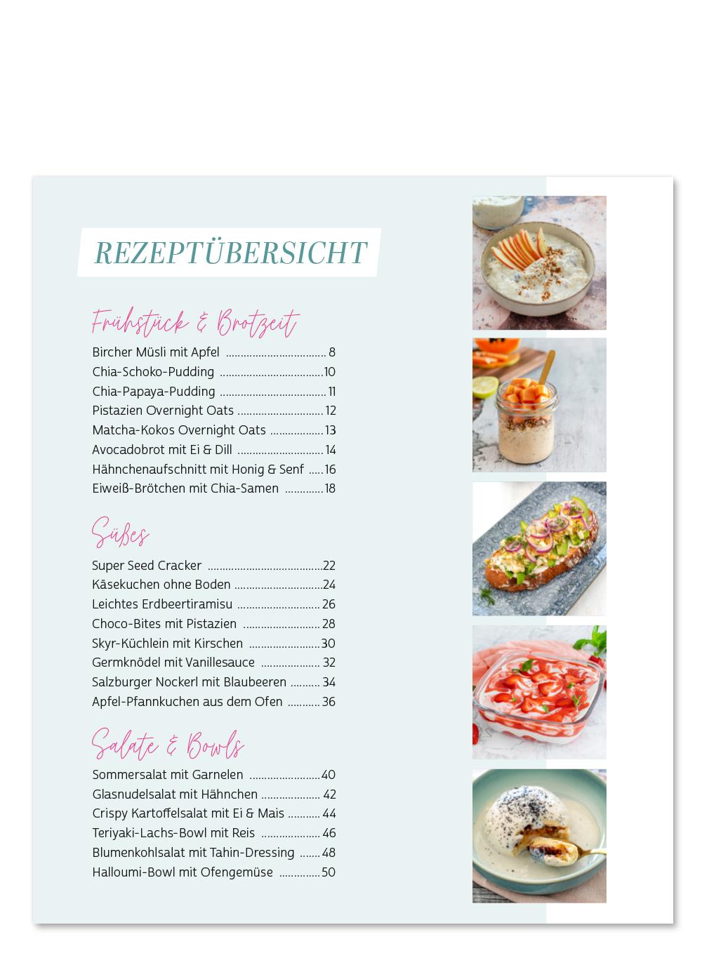 Beispielinhalt (Bild) Feel Good Rezepte - Band 2