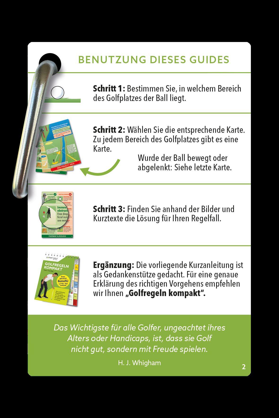 Beispielinhalt (Bild) Golfregeln EXPRESS