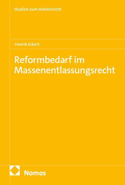 Vorderes Coverbild Reformbedarf im Massenentlassungsrecht