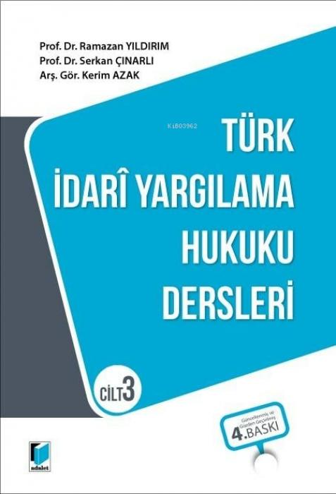 Vorderes Coverbild Türk Idar Yargilama Hukuku Dersleri Cilt 3