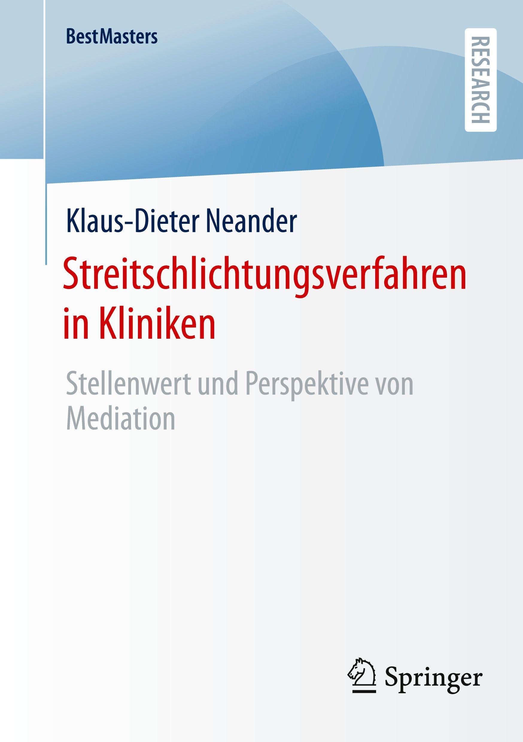Vorderes Coverbild Streitschlichtungsverfahren in Kliniken