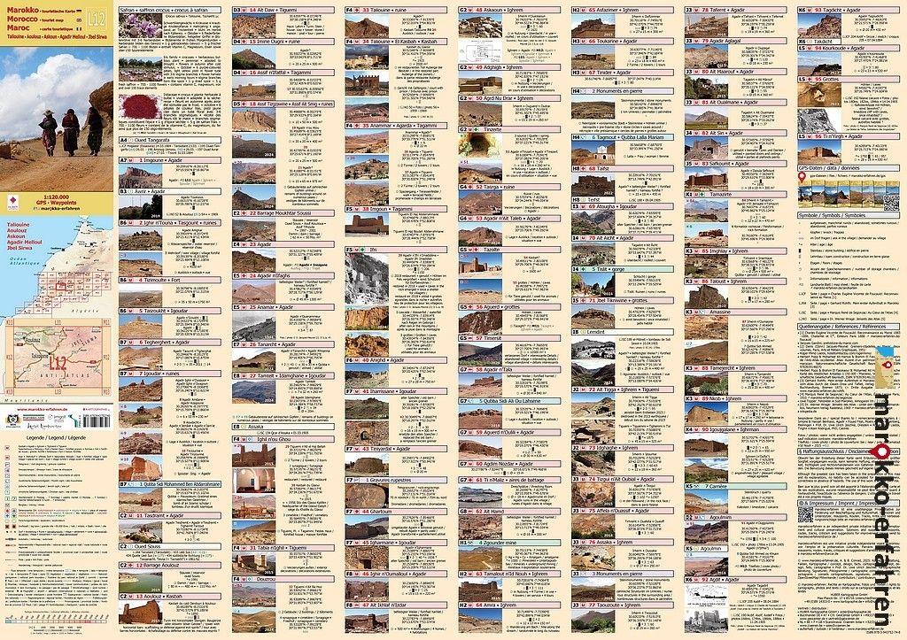 Beispielinhalt (Bild) L12: Taliouine - Aoulouz - Askoun - Agadir Melloul - Jbel Sirwa + GPS-Waypoints