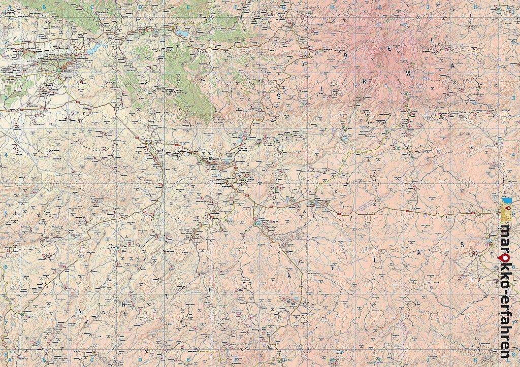 Beispielinhalt (Bild) L12: Taliouine - Aoulouz - Askoun - Agadir Melloul - Jbel Sirwa + GPS-Waypoints