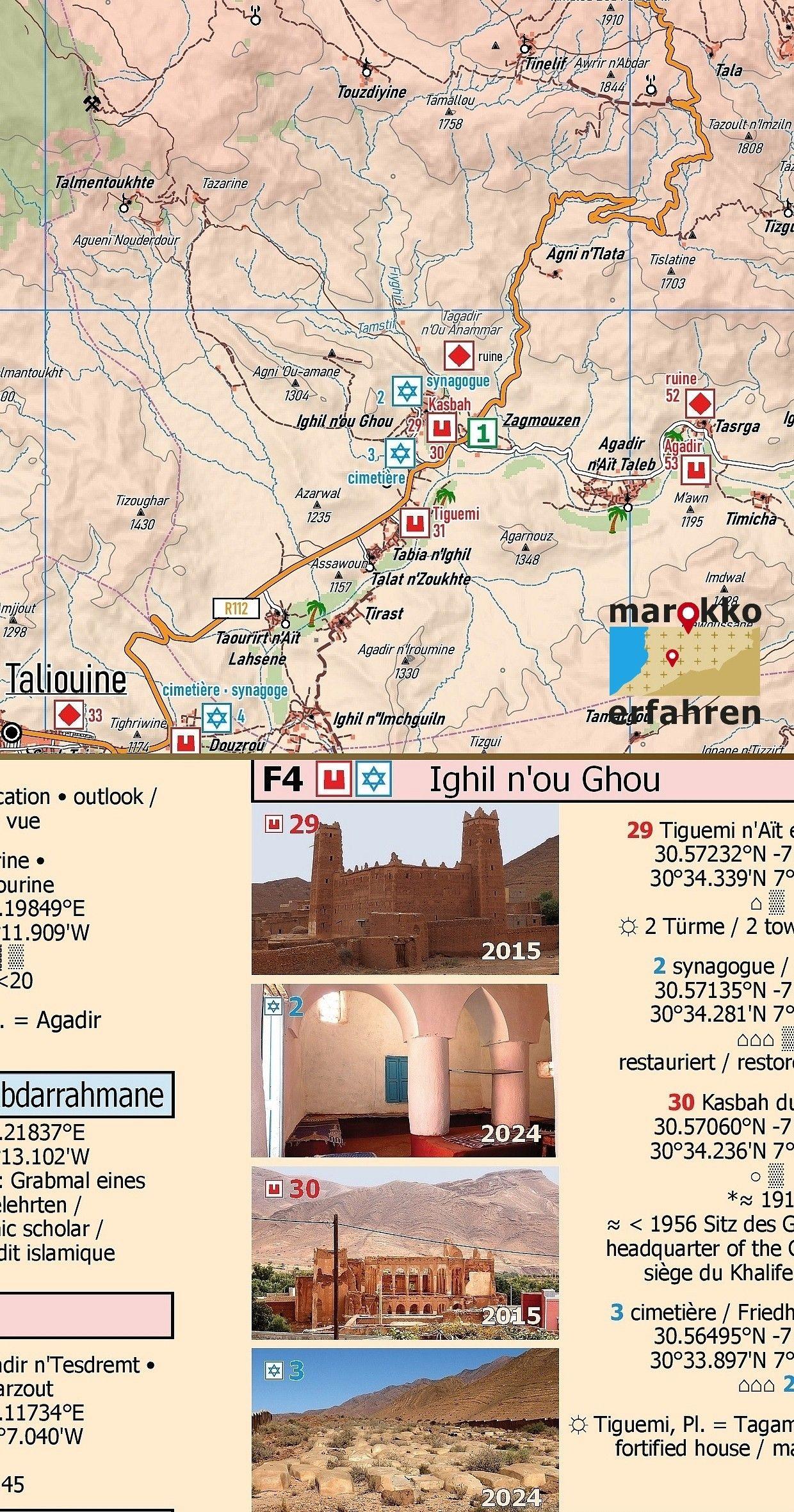 Beispielinhalt (Bild) L12: Taliouine - Aoulouz - Askoun - Agadir Melloul - Jbel Sirwa + GPS-Waypoints