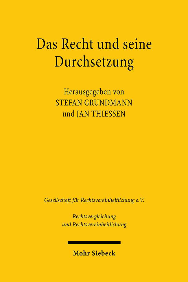 Vorderes Coverbild Das Recht und seine Durchsetzung