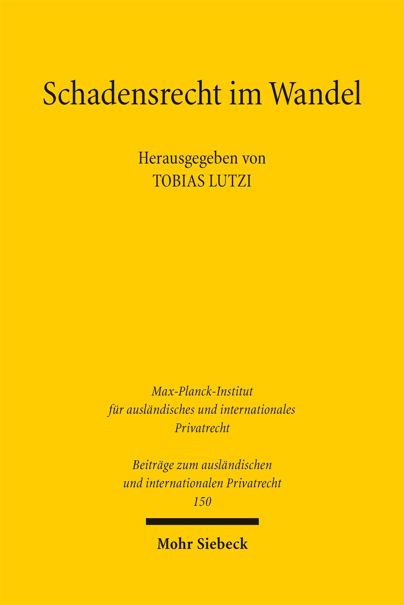 Vorderes Coverbild Schadensrecht im Wandel