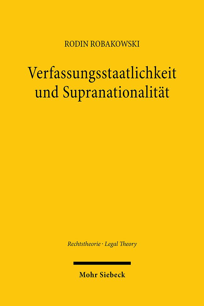 Vorderes Coverbild Verfassungsstaatlichkeit und Supranationalität
